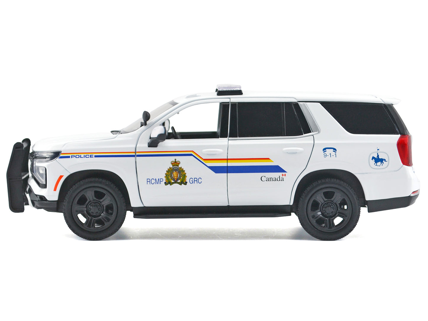 2025 Chevrolet Tahoe PPV with Light Bar "RCMP Royal Canadian Mounted Police" White "Law Enforcement and Public Service" Series 1/24 Diecast Model Car by Motormax <h2>2025 Motormax</h2> <p>High-quality