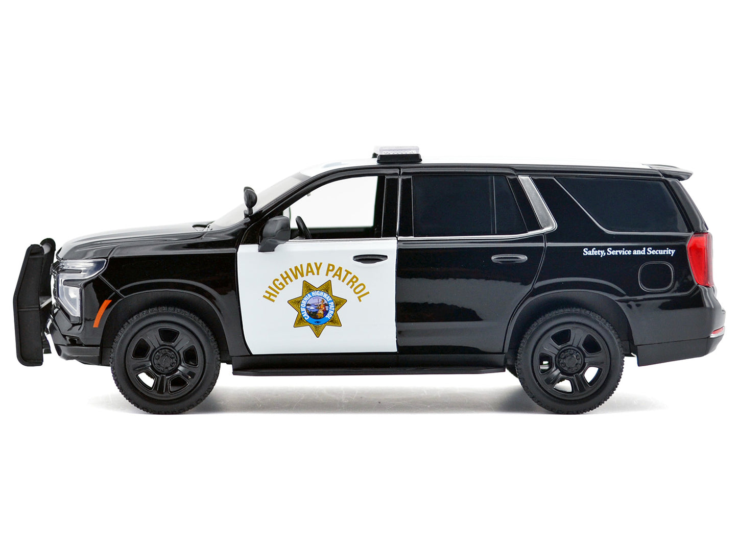 2025 Chevrolet Tahoe Police Pursuit Vehicle "California Highway Patrol" Black and White "Law Enforcement Public Service" Series 1/24 Diecast Model Car by Motormax <h2>2025 Motormax</h2> <p>High-qualit