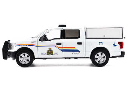 2019 Ford F-150 Lariat Crew Cab Pickup Truck with Camper Box "Royal Canadian Mounted Police" White "Law Enforcement and Public Service" Series 1/27 T&y Diecast Model Car by Motormax