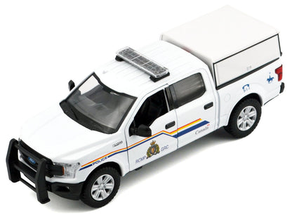 2019 Ford F-150 Lariat Crew Cab Pickup Truck with Camper Box "Royal Canadian Mounted Police" White "Law Enforcement and Public Service" Series 1/27 T&y Diecast Model Car by Motormax
