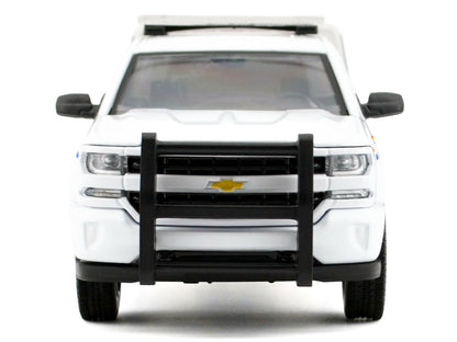 2017 Chevrolet Silverado 1500 LT Z71 Crew Cab Pickup Truck with Camper Box "Royal Canadian Mounted Police" White "Law Enforcement and Public Service" Series 1/27 T&y Diecast Model Car by Motormax