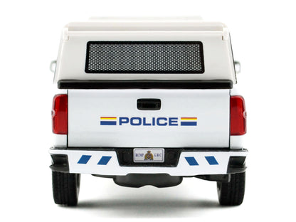 2017 Chevrolet Silverado 1500 LT Z71 Crew Cab Pickup Truck with Camper Box "Royal Canadian Mounted Police" White "Law Enforcement and Public Service" Series 1/27 T&y Diecast Model Car by Motormax