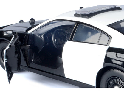 2023 Dodge Charger Pursuit Police Car "LAPD (Los Angeles Department)" Black and White "Law Enforcement Public Service" Series 1/24 Diecast Model by Motormax <h2>2023 Motormax</h2> <p>High-quality perf