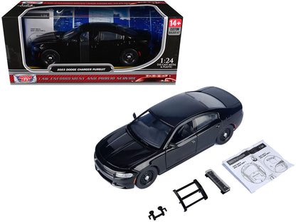 2023 Dodge Charger Pursuit Police Car Black "Custom Builder's Kit - Law Enforcement and Public Service" Series 1/24 Diecast Model by Motormax <h2>2023 Motormax</h2> <p>High-quality perfect for collect