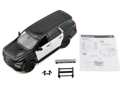 2025 Chevrolet Tahoe PPV Black and White "Custom Builder's Kit - Law Enforcement Public Service" Series 1/24 Diecast Model Car by Motormax <h2>2025 Motormax</h2> <p>High-quality perfect for collectors