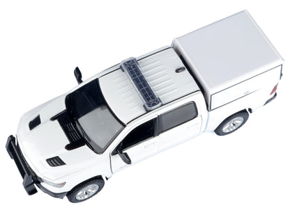 2019 RAM 1500 Laramie Crew Cab Pickup Truck with Bed Camper White "Custom Builder's Kit" Series 1/27 Diecast Model Car by Motormax <h2>2019 Motormax</h2> <p>High-quality perfect for collectors and ent