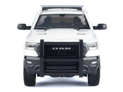 2019 RAM 1500 Laramie Crew Cab Pickup Truck with Bed Camper White "Custom Builder's Kit" Series 1/27 Diecast Model Car by Motormax <h2>2019 Motormax</h2> <p>High-quality perfect for collectors and ent