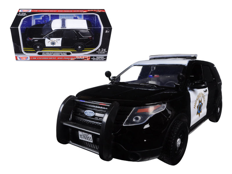 2015 Ford Interceptor Police Utility "California Highway Patrol" (CHP) Black and White 1/24 Diecast Model Car by Motormax <h2>2015 Motormax</h2> <p>High-quality perfect for collectors enthusiasts. Fea