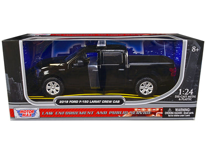 2019 Ford F-150 Lariat Crew Cab Pickup Truck Unmarked Plain Black "Law Enforcement and Public Service" Series 1/24 Diecast Model Car by Motormax <h2>2019 Motormax</h2> <p>High-quality perfect for coll