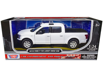 2019 Ford F-150 Lariat Crew Cab Pickup Truck Unmarked Plain White "Law Enforcement and Public Service" Series 1/24 Diecast Model Car by Motormax <h2>2019 Motormax</h2> <p>High-quality perfect for coll