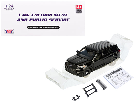 2022 Ford Police Interceptor Utility Unmarked 1/24 Scale Model Kit - Motormax