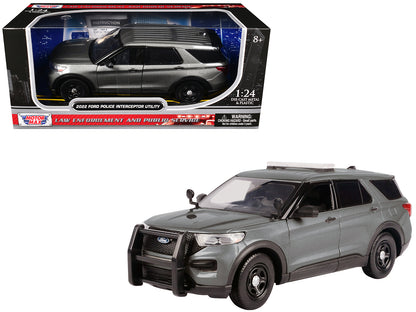 2022 Ford Police Interceptor Utility Unmarked Gray Metallic "Builder's Kit" "Law Enforcement and Public Service" Series 1/24 Diecast Model Car by Motormax <h2>2022 Motormax</h2> <p>High-quality perfec