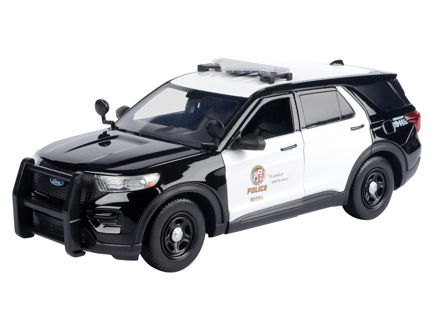 2022 Ford Police Interceptor Utility "Los Angeles Department" Black and White "Law Enforcement Public Service" Series 1/24 Diecast Model Car by Motormax <h2>2022 Motormax</h2> <p>High-quality perfect