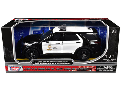2022 Ford Police Interceptor Utility "Los Angeles Department" Black and White "Law Enforcement Public Service" Series 1/24 Diecast Model Car by Motormax <h2>2022 Motormax</h2> <p>High-quality perfect