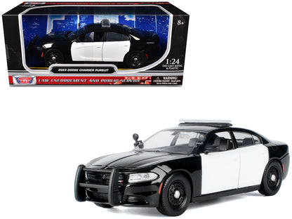 2023 Dodge Charger Pursuit Police Car Black and White "Law Enforcement Public Service" Series 1/24 Diecast Model by Motormax <h2>2023 Motormax</h2> <p>High-quality perfect for collectors enthusiasts.