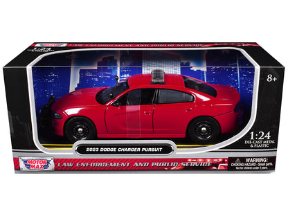 2023 Dodge Charger Pursuit Police Car Red "Law Enforcement and Public Service" Series 1/24 Diecast Model by Motormax <h2>2023 Motormax</h2> <p>High-quality perfect for collectors enthusiasts. Features