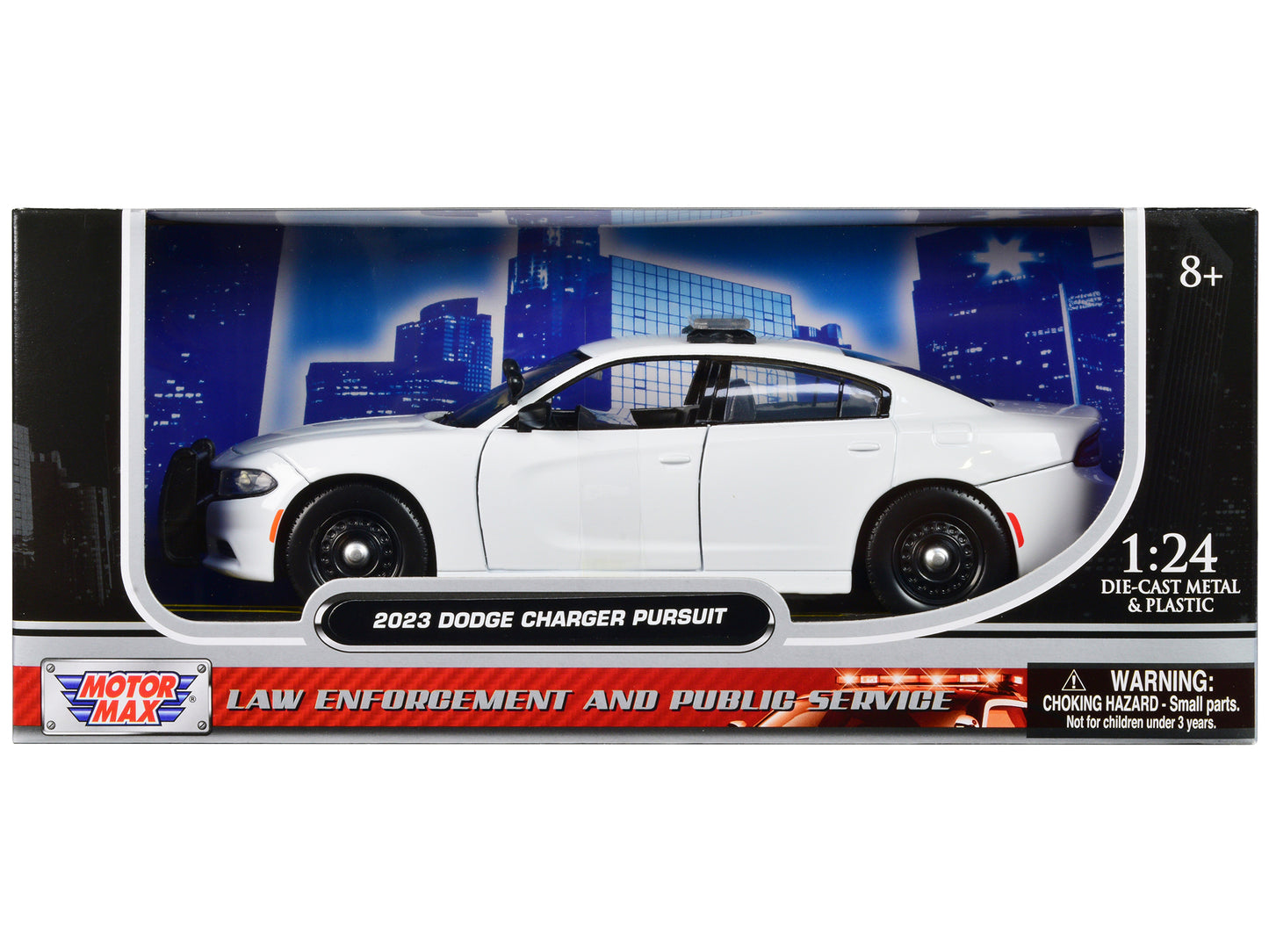 2023 Dodge Charger Pursuit Police Car Plain White "Law Enforcement and Public Service" Series 1/24 Diecast Model by Motormax <h2>2023 Motormax</h2> <p>High-quality perfect for collectors enthusiasts.