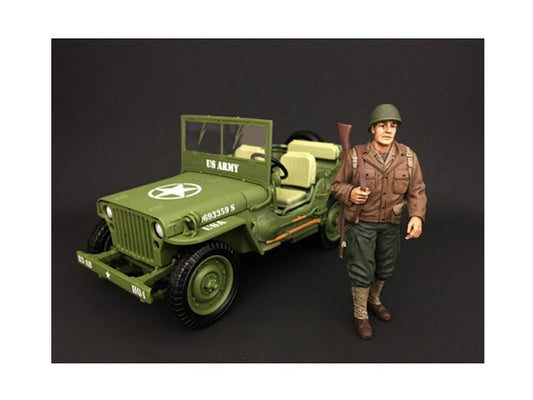 US Army WWII Figure I For 1:18 Scale Models by American Diorama <h2>US Diorama</h2> <p>High-quality diecast model car perfect collectors and enthusiasts. Features detailed interior exterior craftsmans