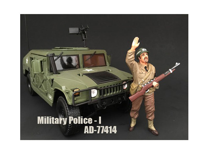 WWII Military Police Figure I For 1:18 Scale Models by American Diorama <h2>WWII Diorama</h2> <p>High-quality diecast model car perfect collectors and enthusiasts. Features detailed interior exterior