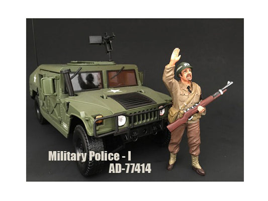 WWII Military Police Figure I For 1:18 Scale Models by American Diorama <h2>WWII Diorama</h2> <p>High-quality diecast model car perfect collectors and enthusiasts. Features detailed interior exterior