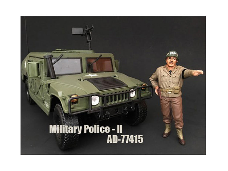WWII Military Police Figure II For 1:18 Scale Models by American Diorama <h2>WWII Diorama</h2> <p>High-quality diecast model car perfect collectors and enthusiasts. Features detailed interior exterior