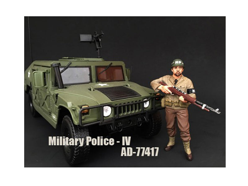 WWII Military Police Figure IV For 1:18 Scale Models by American Diorama <h2>WWII Diorama</h2> <p>High-quality diecast model car perfect collectors and enthusiasts. Features detailed interior exterior