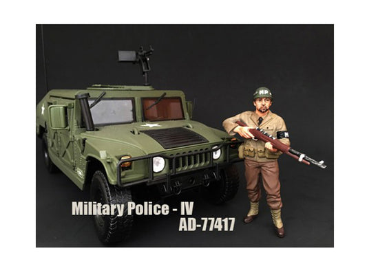 WWII Military Police Figure IV For 1:18 Scale Models by American Diorama <h2>WWII Diorama</h2> <p>High-quality diecast model car perfect collectors and enthusiasts. Features detailed interior exterior