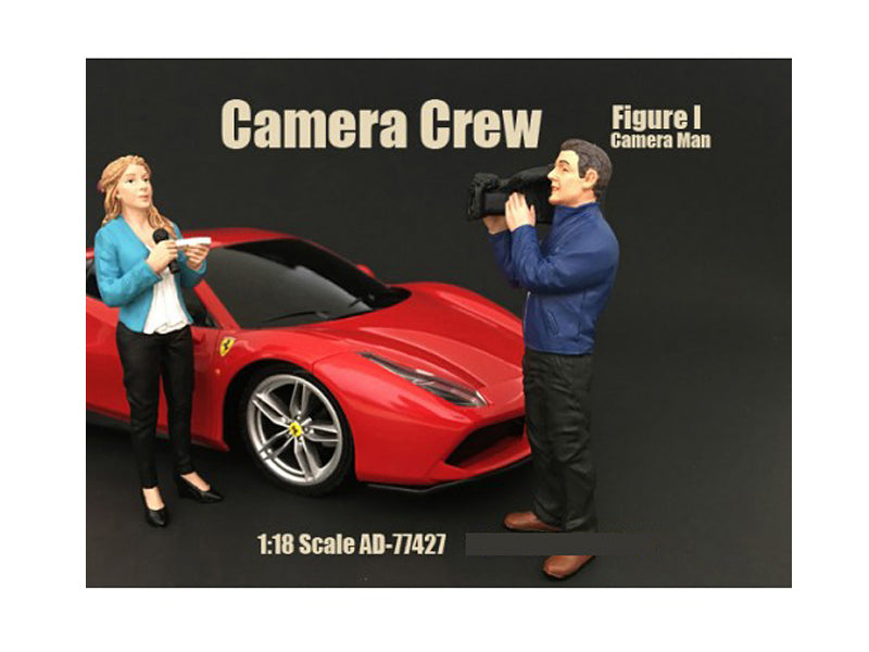 Camera Man Figurine I "Camera Crew" for 1/18 Scale Models by American Diorama <h2>Camera Diorama</h2> <p>High-quality diecast model car perfect collectors and enthusiasts. Features detailed interior e