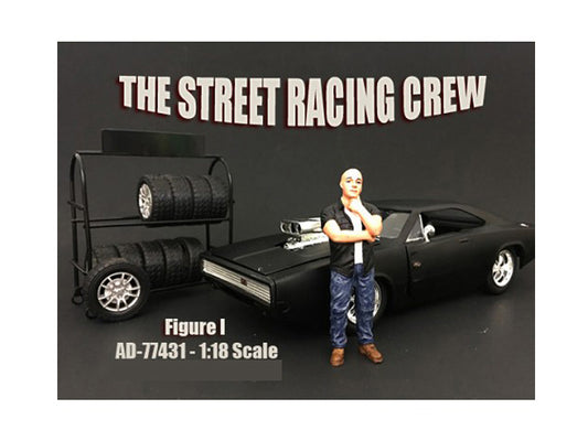 The Street Racing Crew Figure I For 1:18 Scale Models by American Diorama <h2>The Diorama</h2> <p>High-quality diecast model car perfect collectors and enthusiasts. Features detailed interior exterior
