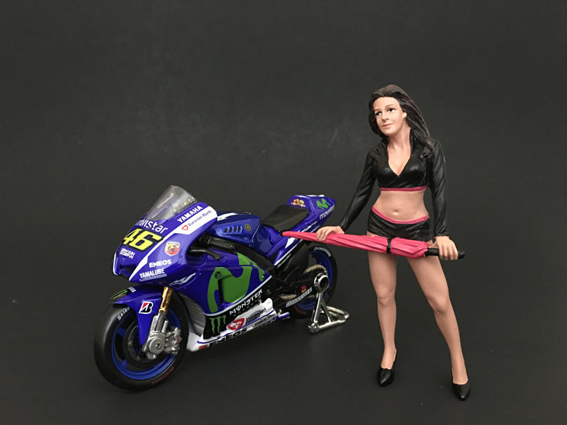 Umbrella Girl I Figure For 1:18 Scale Models by American Diorama <h2>Umbrella Diorama</h2> <p>High-quality diecast model car perfect collectors and enthusiasts. Features detailed interior exterior cra