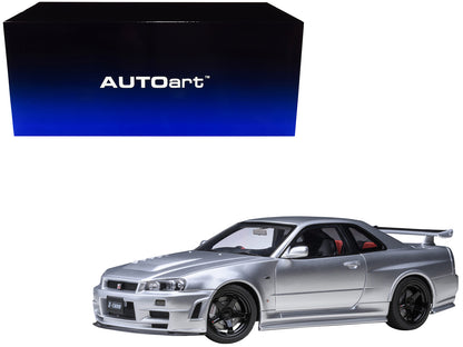 Nissan Nismo R34 GT-R Z-TUNE RHD (Right Hand Drive) Silver Metallic 1/18 Model Car by Autoart <h2>Nissan Autoart</h2> <p>High-quality diecast perfect for collectors and enthusiasts. Features detailed