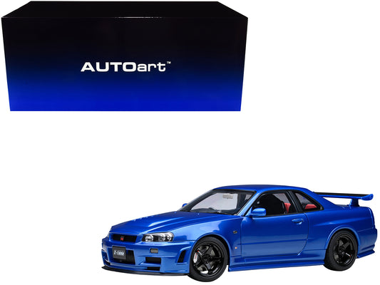 Nissan Skyline GT-R R34 Nismo Z-TUNE RHD (Right Hand Drive) Bayside Blue 1/18 Model Car by Autoart <h2>Nissan Autoart</h2> <p>High-quality diecast perfect for collectors and enthusiasts. Features deta