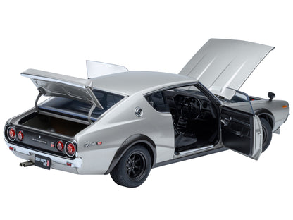 Nissan Skyline 2000GT-R (KPGC110) Tuned Version RHD (Right Hand Drive) Silver Metallic 1/18 Model Car by Autoart <h2>Nissan Autoart</h2> <p>High-quality diecast perfect for collectors and enthusiasts.