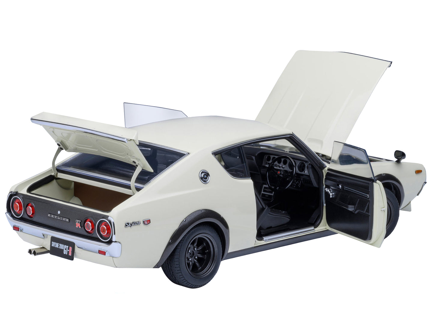 Nissan Skyline 2000GT-R (KPGC110) Tuned Version RHD (Right Hand Drive) White 1/18 Model Car by Autoart <h2>Nissan Autoart</h2> <p>High-quality diecast perfect for collectors and enthusiasts. Features