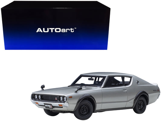 Nissan Skyline 2000GT-R (KPGC110) RHD (Right Hand Drive) Silver Metallic 1/18 Model Car by Autoart <h2>Nissan Autoart</h2> <p>High-quality diecast perfect for collectors and enthusiasts. Features deta