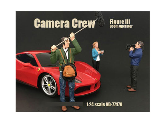 Camera Crew Figure III "Boom Operator" For 1:24 Scale Models by American Diorama <h2>Camera Diorama</h2> <p>High-quality diecast model car perfect collectors and enthusiasts. Features detailed interio