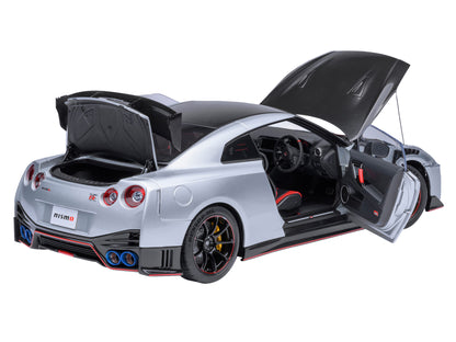 2022 Nissan GT-R (R35) Nismo Special Edition RHD (Right Hand Drive) Ultimate Metal Silver with Carbon Hood and Top 1/18 Model Car by Autoart <h2>2022 Autoart</h2> <p>High-quality diecast perfect for c