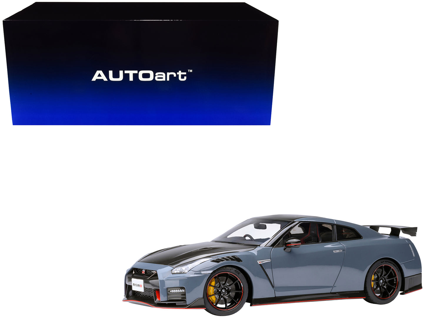 2022 Nissan GT-R (R35) Nismo Special Edition RHD (Right Hand Drive) Stealth Gray with Carbon Hood and Top 1/18 Model Car by Autoart <h2>2022 Autoart</h2> <p>High-quality diecast perfect for collectors