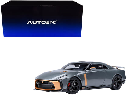 Nissan GT-R50 By ItalDesign "Goodwood Version" Liquid Kinetic Gray Metallic with Gold Accents 1/18 Model Car Autoart <h2>Nissan Autoart</h2> <p>High-quality diecast perfect for collectors and enthusia