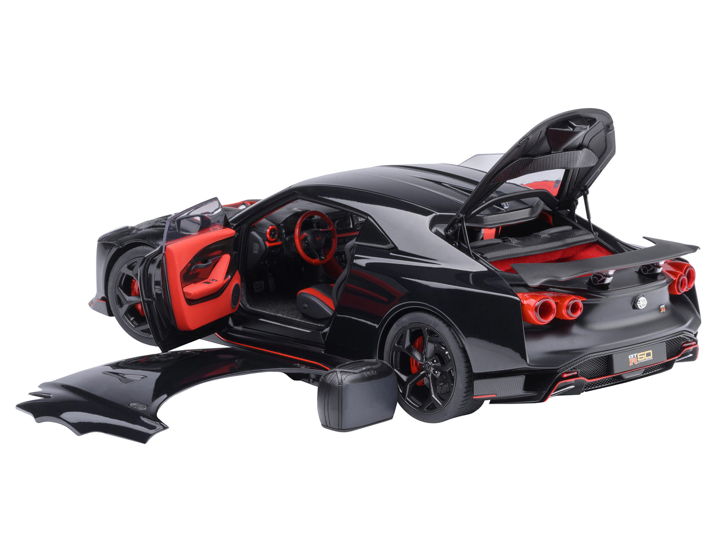Nissan GT-R50 By ItalDesign Black and Matt 1/18 Model Car Autoart <h2>Nissan Autoart</h2> <p>High-quality diecast perfect for collectors enthusiasts. Features detailed interior exterior craftsmanship,