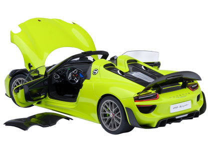Porsche 918 Spyder "Weissach Package" Acid Green 1/18 Model Car by Autoart <h2>Porsche Autoart</h2> <p>High-quality diecast perfect for collectors and enthusiasts. Features detailed interior exterior
