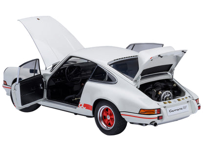 Porsche 911 Carrera 2.7 RS Grand Prix White with Red Stripes and Wheels 1/18 Model Car by Autoart <h2>Porsche Autoart</h2> <p>High-quality diecast perfect for collectors enthusiasts. Features detailed