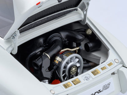 Porsche 911 Carrera 2.7 RS Grand Prix White with Red Stripes and Wheels 1/18 Model Car by Autoart <h2>Porsche Autoart</h2> <p>High-quality diecast perfect for collectors enthusiasts. Features detailed