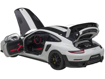 Porsche 911 (991.2) GT2 RS Weissach Package White with Carbon Stripes 1/18 Model Car by Autoart <h2>Porsche Autoart</h2> <p>High-quality diecast perfect for collectors and enthusiasts. Features detail