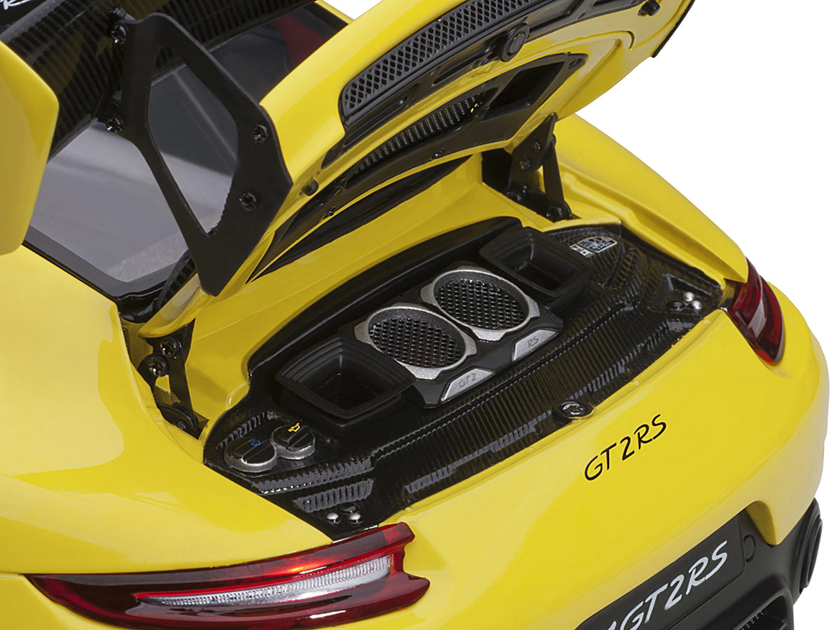 Porsche 911 (991.2) GT2 RS Weissach Package Racing Yellow with Carbon Stripes 1/18 Model Car by Autoart <h2>Porsche </h2> <p>High-quality diecast perfect for collectors and enthusiasts. Features detai