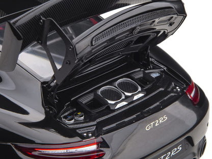 Porsche 911 (991.2) GT2 RS Weissach Package Black with Carbon Stripes 1/18 Model Car by Autoart <h2>Porsche Autoart</h2> <p>High-quality diecast perfect for collectors and enthusiasts. Features detail