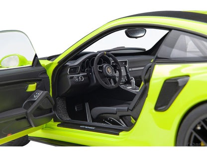 Porsche 911 (991.2) GT2 RS Weissach Package Acid Green with Carbon Stripes 1/18 Model Car by Autoart <h2>Porsche Autoart</h2> <p>High-quality diecast perfect for collectors and enthusiasts. Features d