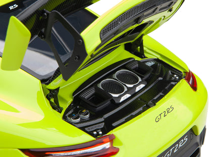 Porsche 911 (991.2) GT2 RS Weissach Package Acid Green with Carbon Stripes 1/18 Model Car by Autoart <h2>Porsche Autoart</h2> <p>High-quality diecast perfect for collectors and enthusiasts. Features d