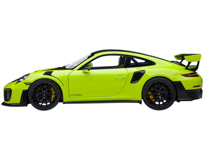 Porsche 911 (991.2) GT2 RS Weissach Package Acid Green with Carbon Stripes 1/18 Model Car by Autoart <h2>Porsche Autoart</h2> <p>High-quality diecast perfect for collectors and enthusiasts. Features d
