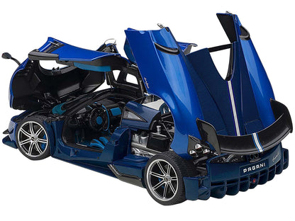 Pagani Huayra BC Blu Francia / Candy Blue Metallic with Carbon Accents 1/18 Model Car by Autoart <h2>Pagani Autoart</h2> <p>High-quality diecast perfect for collectors and enthusiasts. Features detail